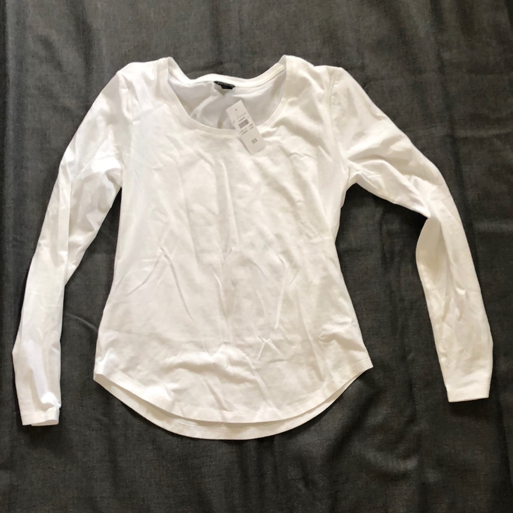 Ann Taylor white LS tee